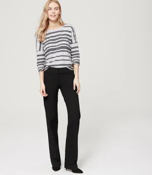Ann Taylor Black Marisa Fit Flat Front Dress Pants Size 12
