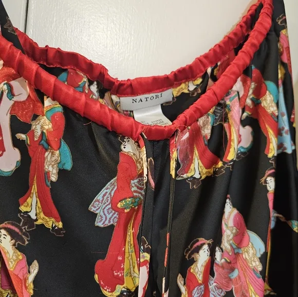Beautiful NATORI Geisha Girl Lounge Pajama Set Pants / Top M