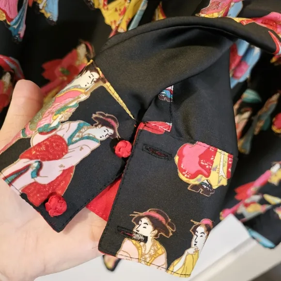 Beautiful NATORI Geisha Girl Lounge Pajama Set Pants / Top M