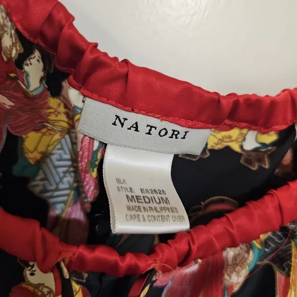 Beautiful NATORI Geisha Girl Lounge Pajama Set Pants / Top M