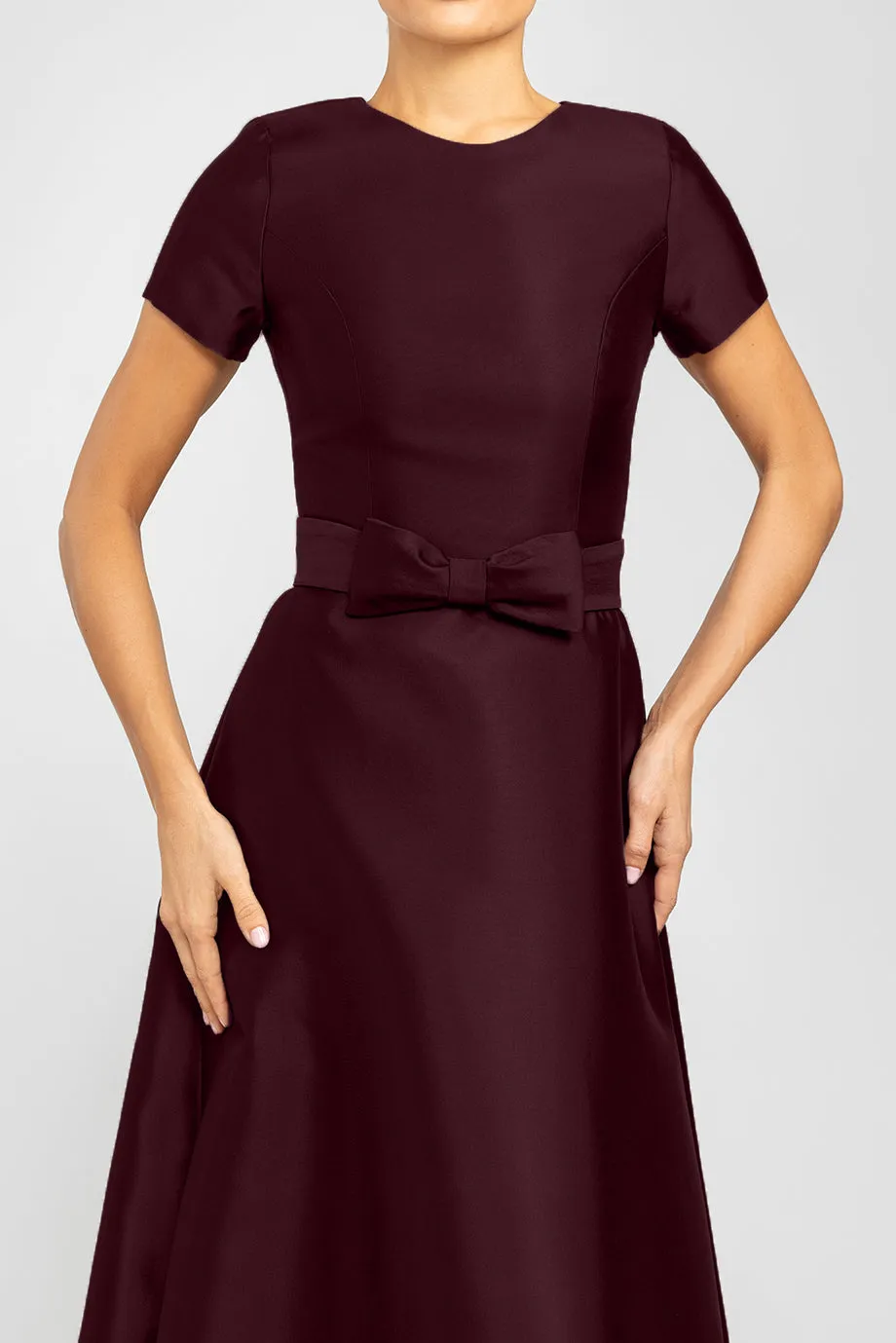 Caroline Silk and Wool A-Line Gown