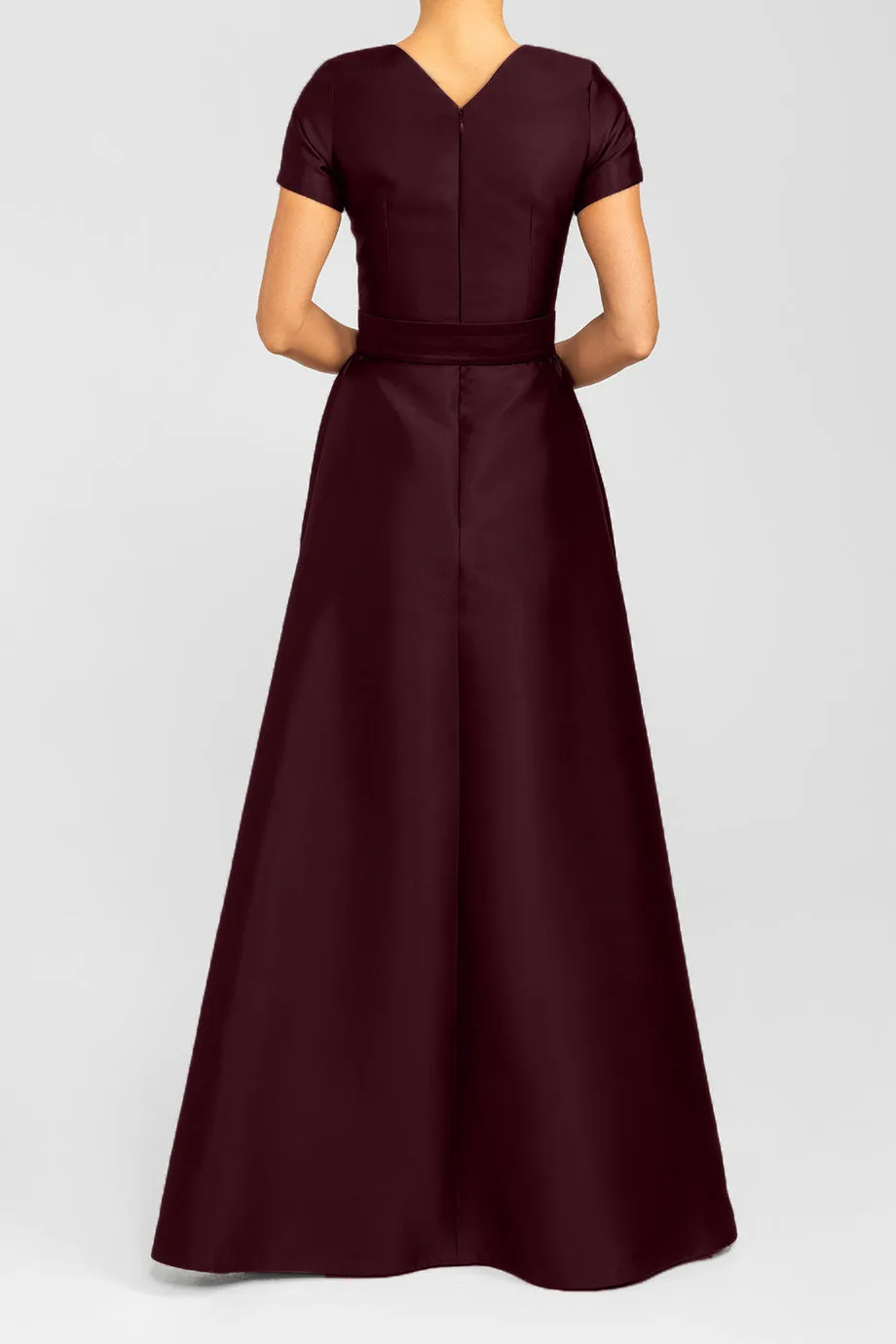 Caroline Silk and Wool A-Line Gown