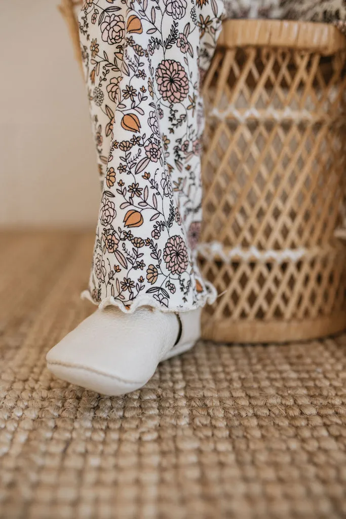 Floral Lettuce Hem Pants