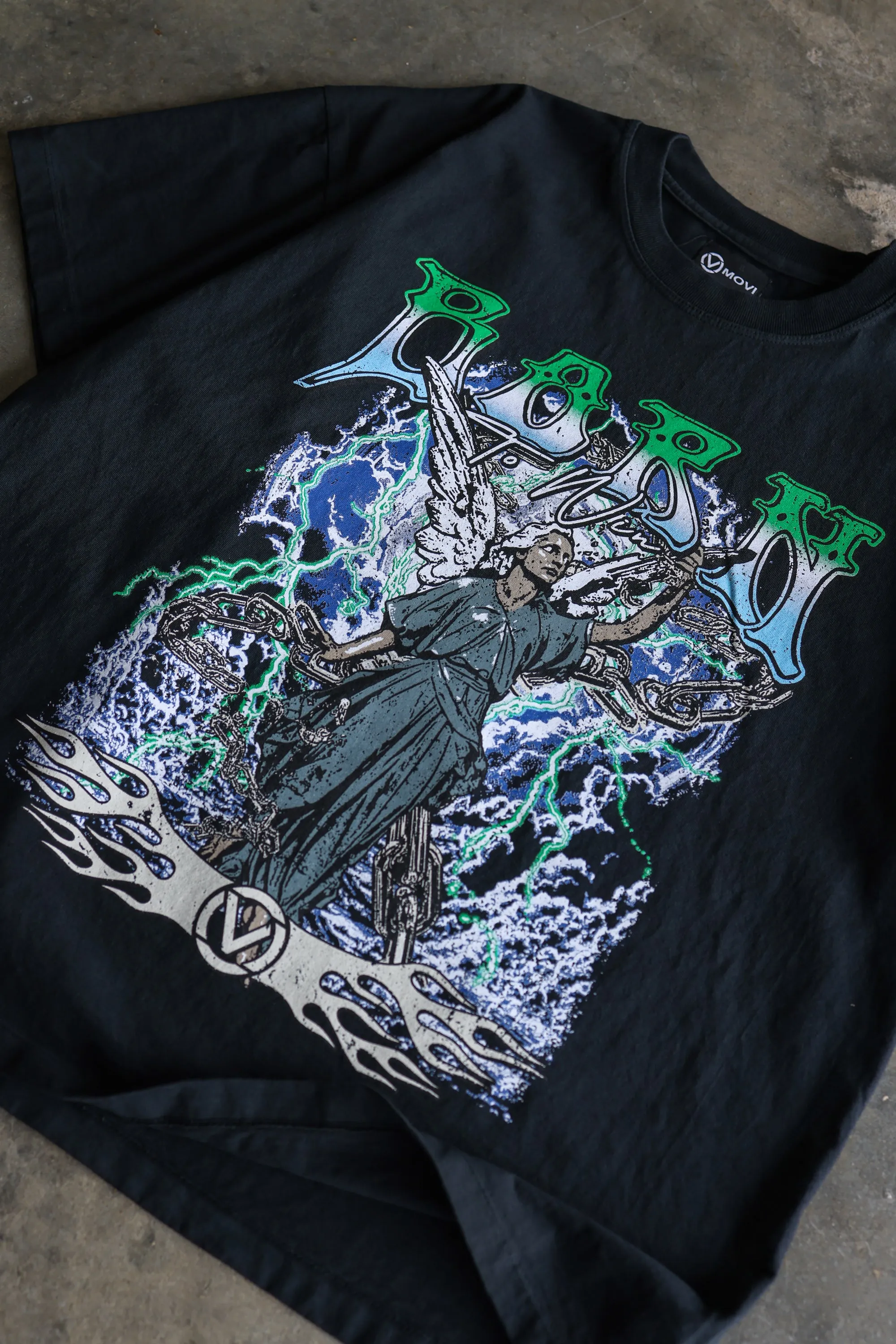 GENESIS RISING T-SHIRT - WASHED BLACK