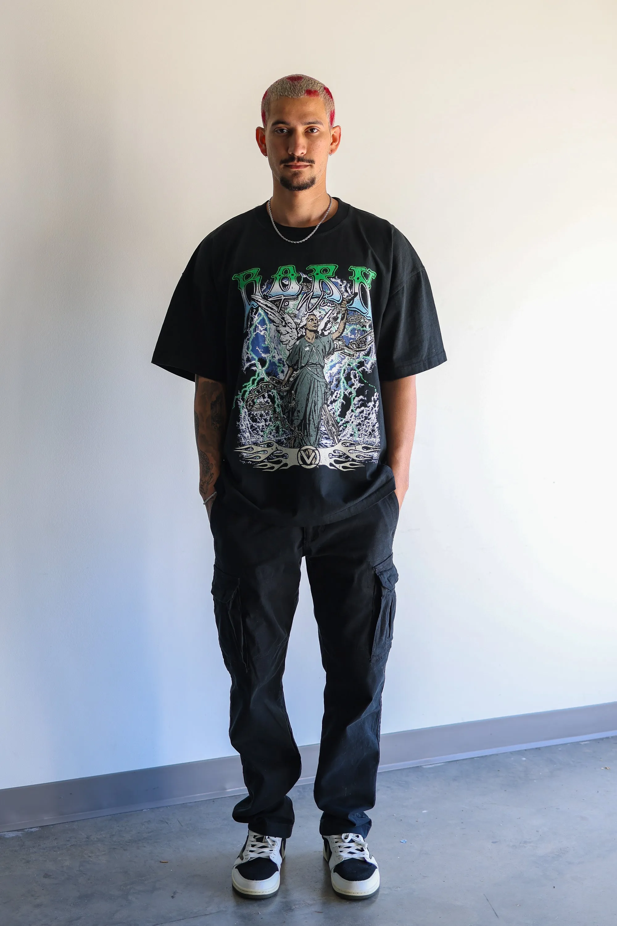 GENESIS RISING T-SHIRT - WASHED BLACK