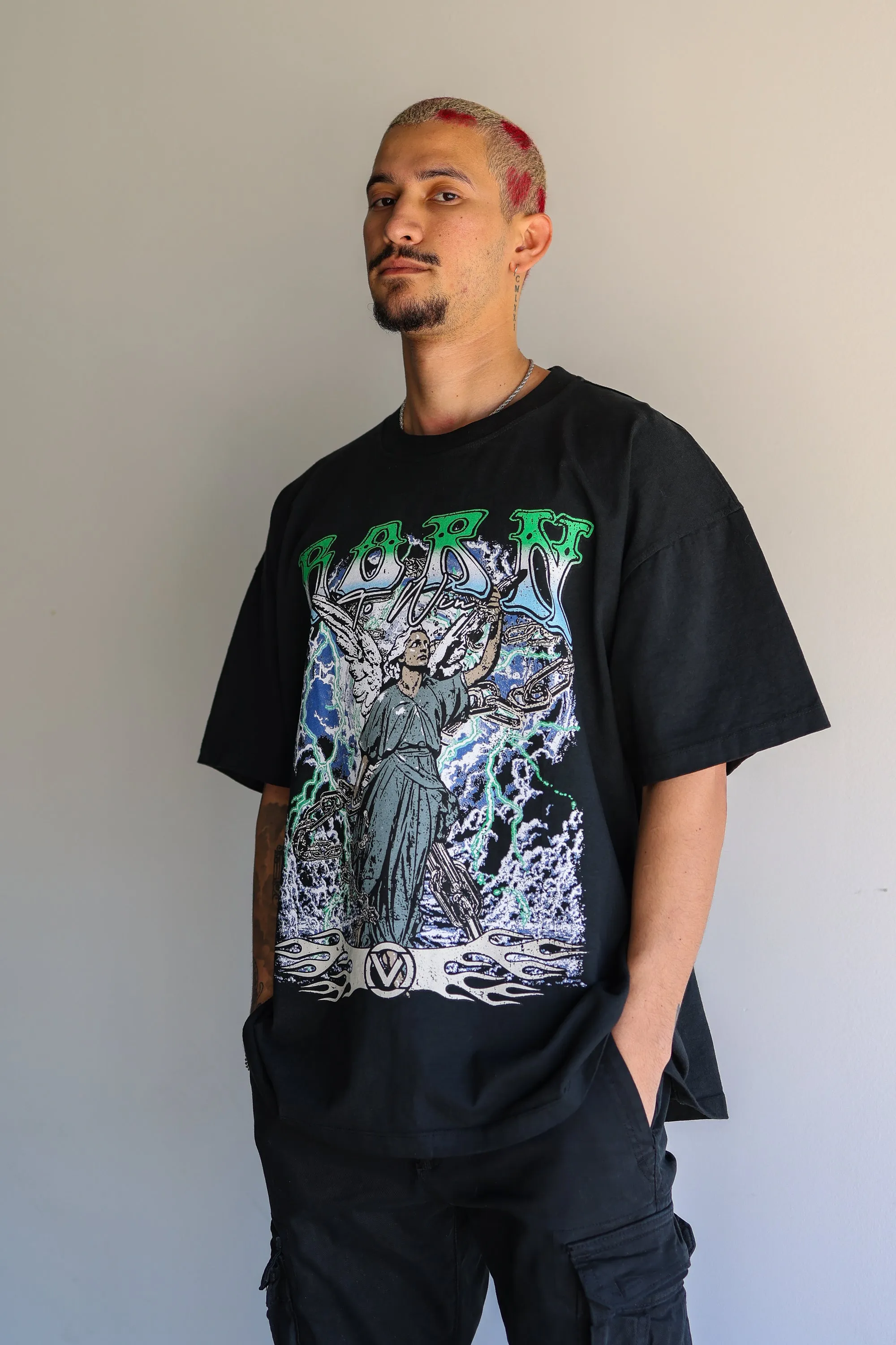 GENESIS RISING T-SHIRT - WASHED BLACK