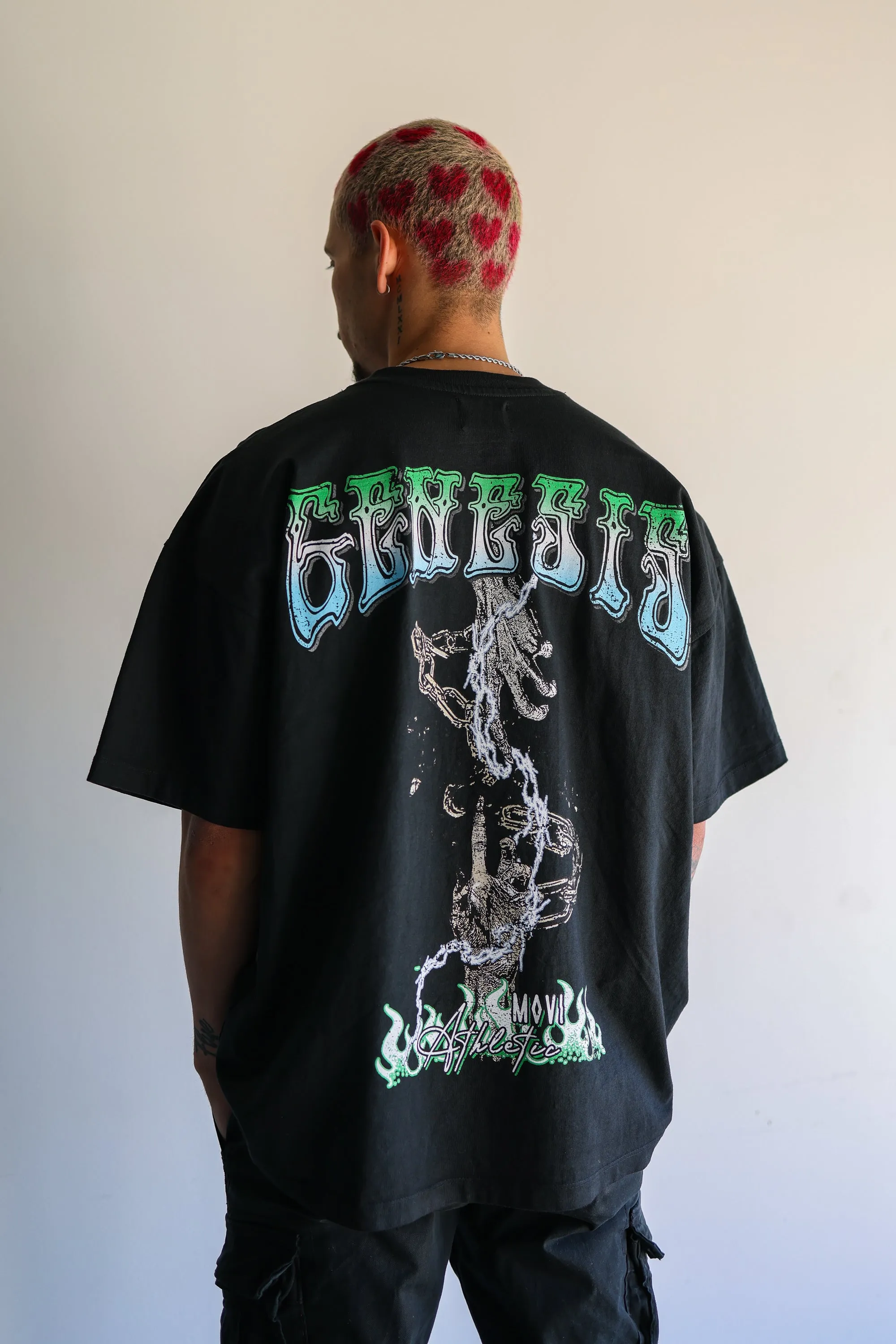 GENESIS RISING T-SHIRT - WASHED BLACK