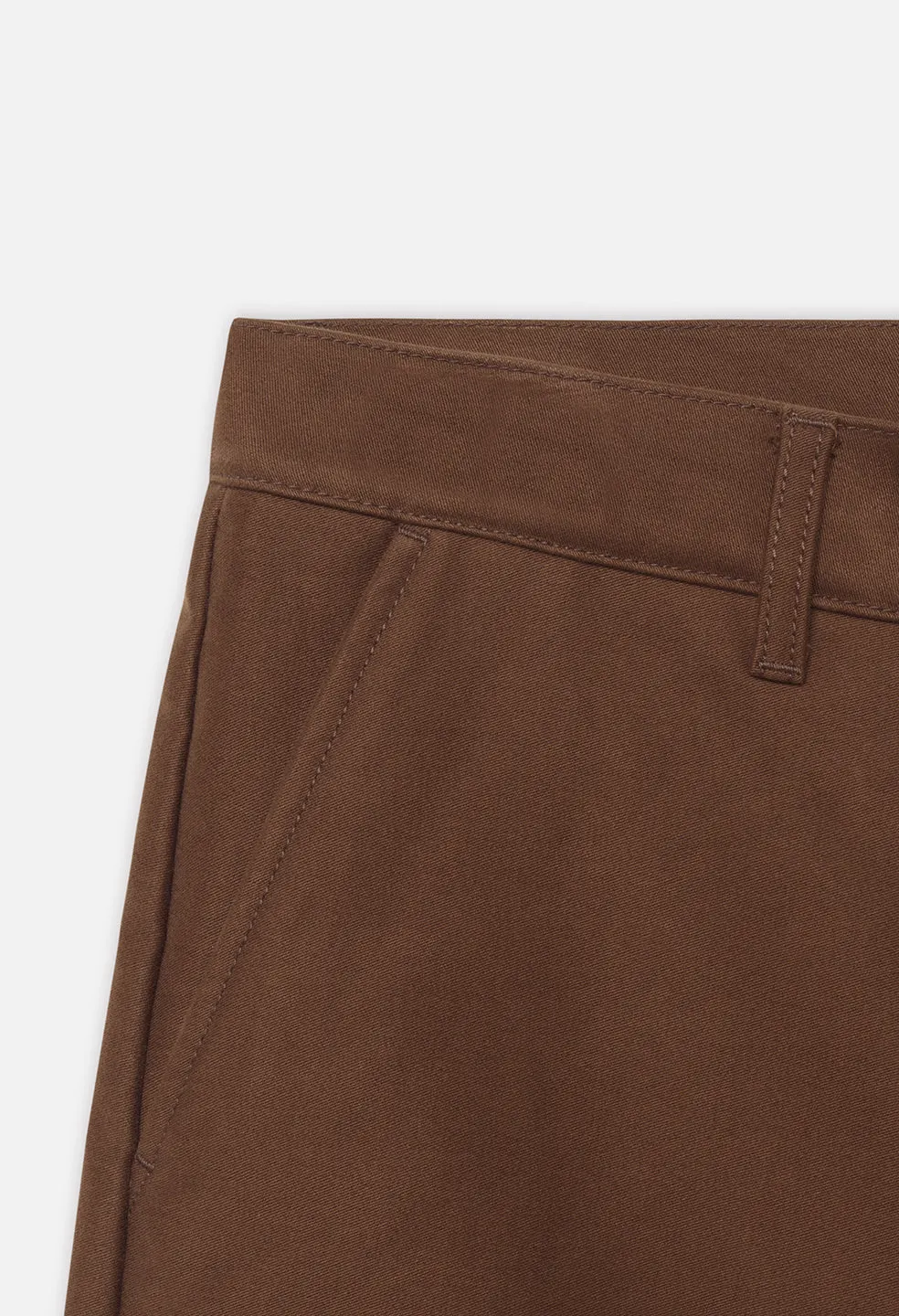 High Rise Straight Moleskin Pant / Cedar