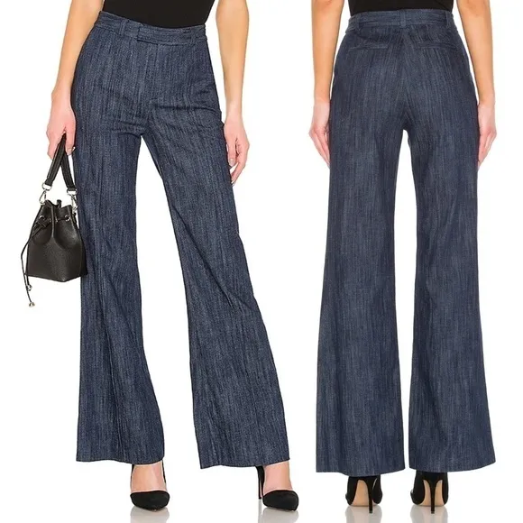 Joie Sylvana High Waist Flare in Dark Indigo Jeans