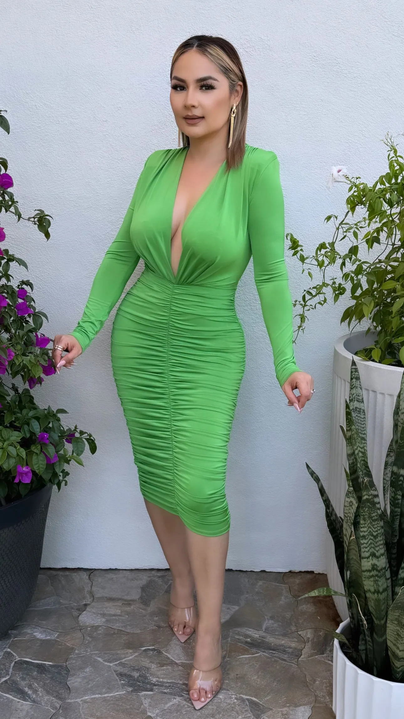 LILIANNE GREEN DRESS