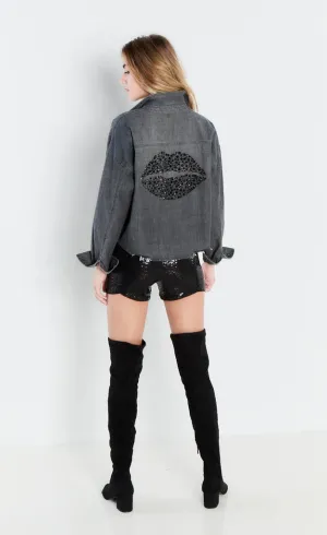 Lisa Todd Black Denim Back Talk Shirt