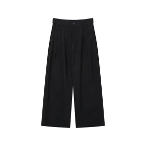 Loose-fit Wide-Leg Pleated Pants