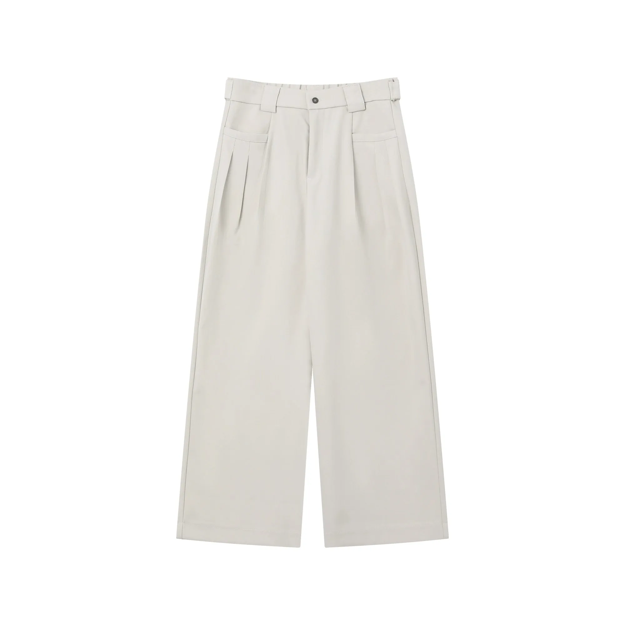 Loose-fit Wide-Leg Pleated Pants