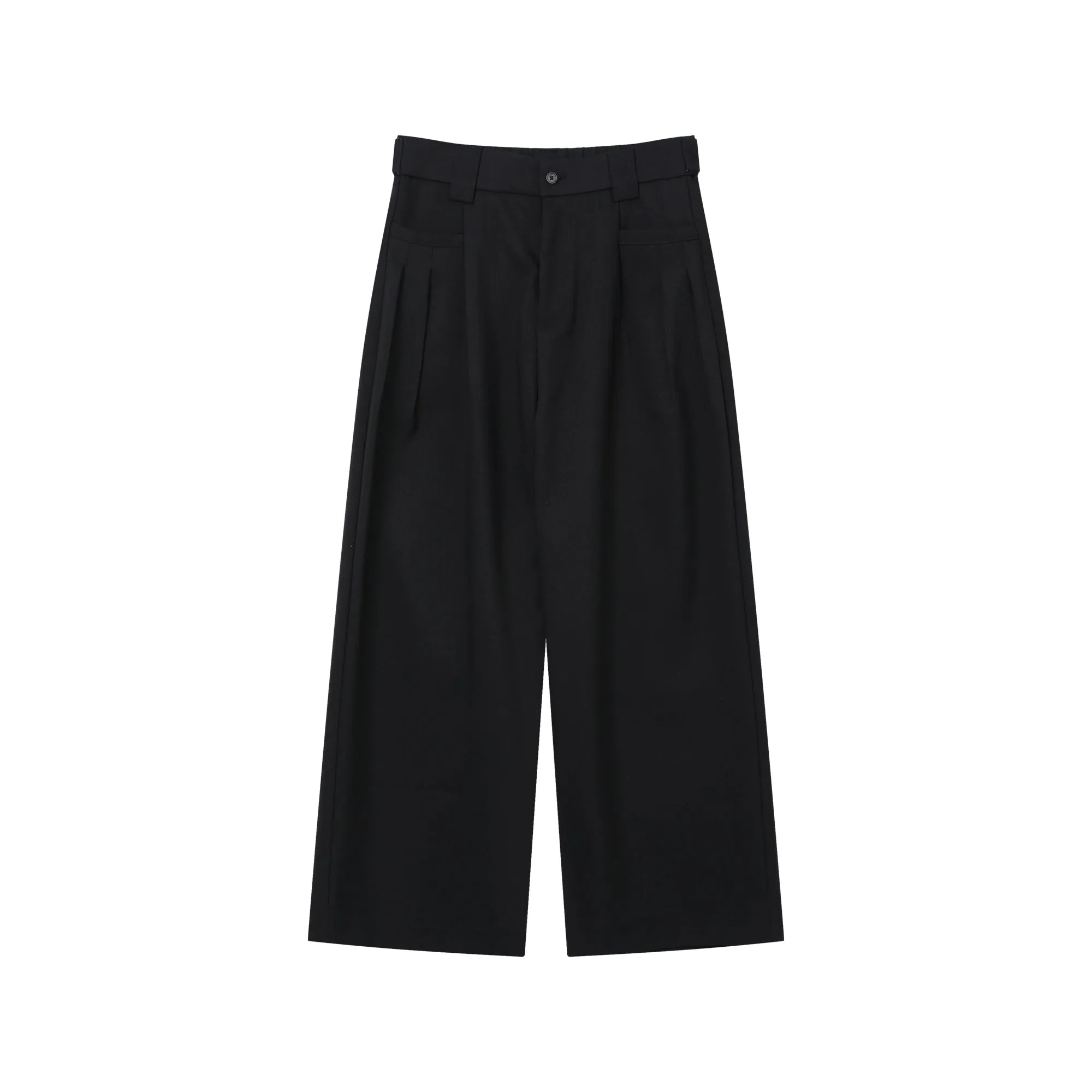 Loose-fit Wide-Leg Pleated Pants