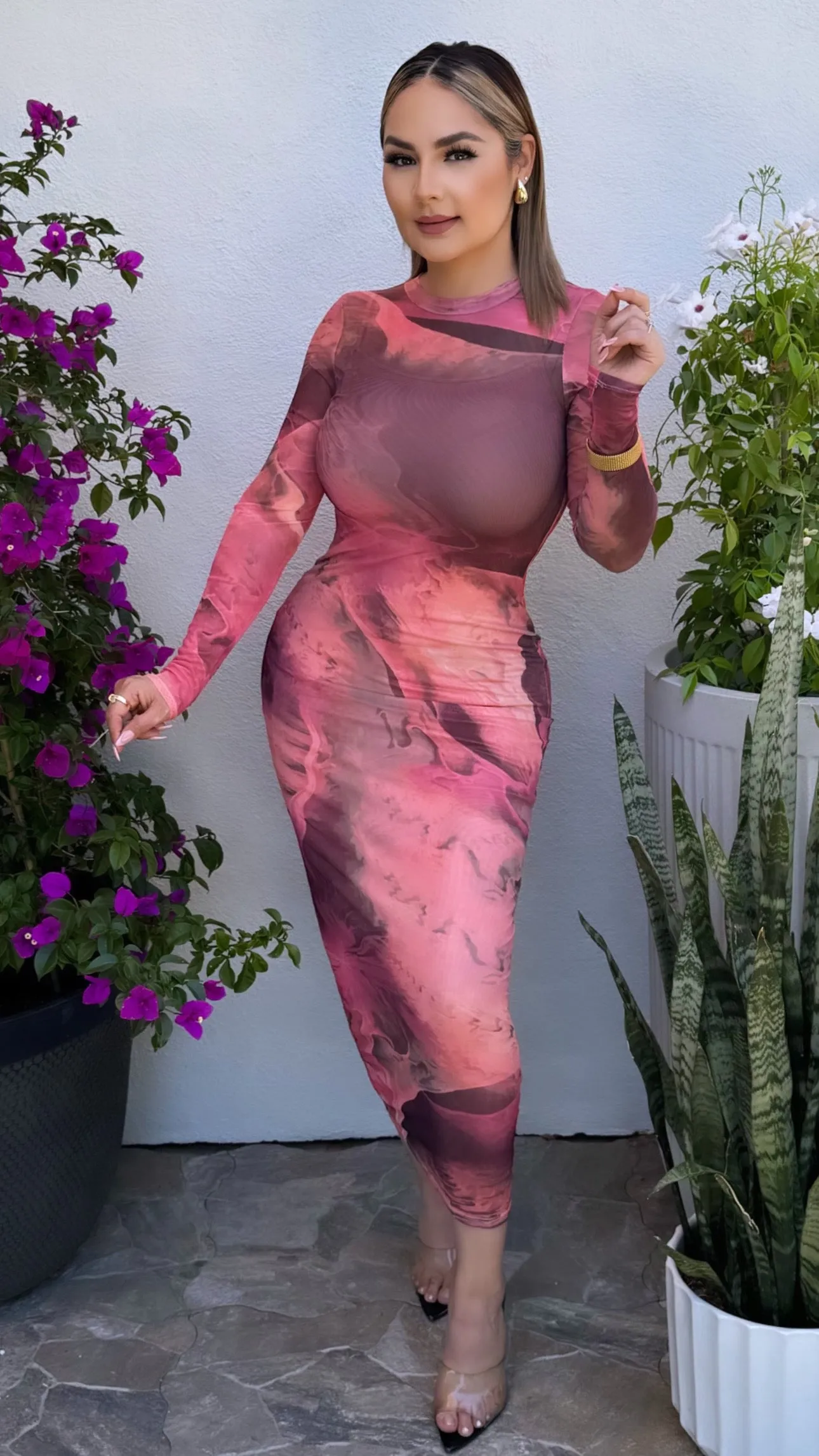 LOVED BY YOU PINK DRESS