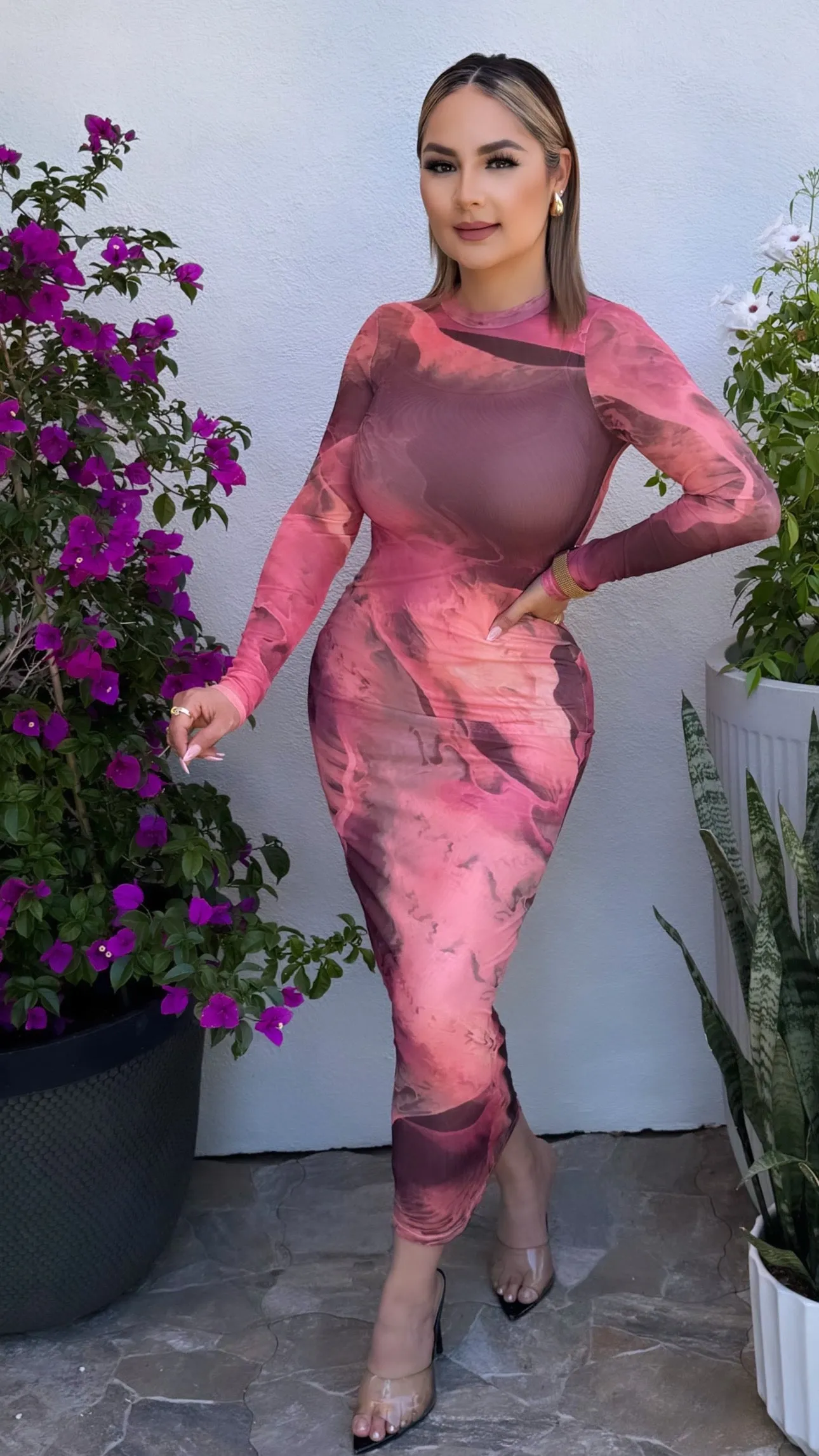 LOVED BY YOU PINK DRESS