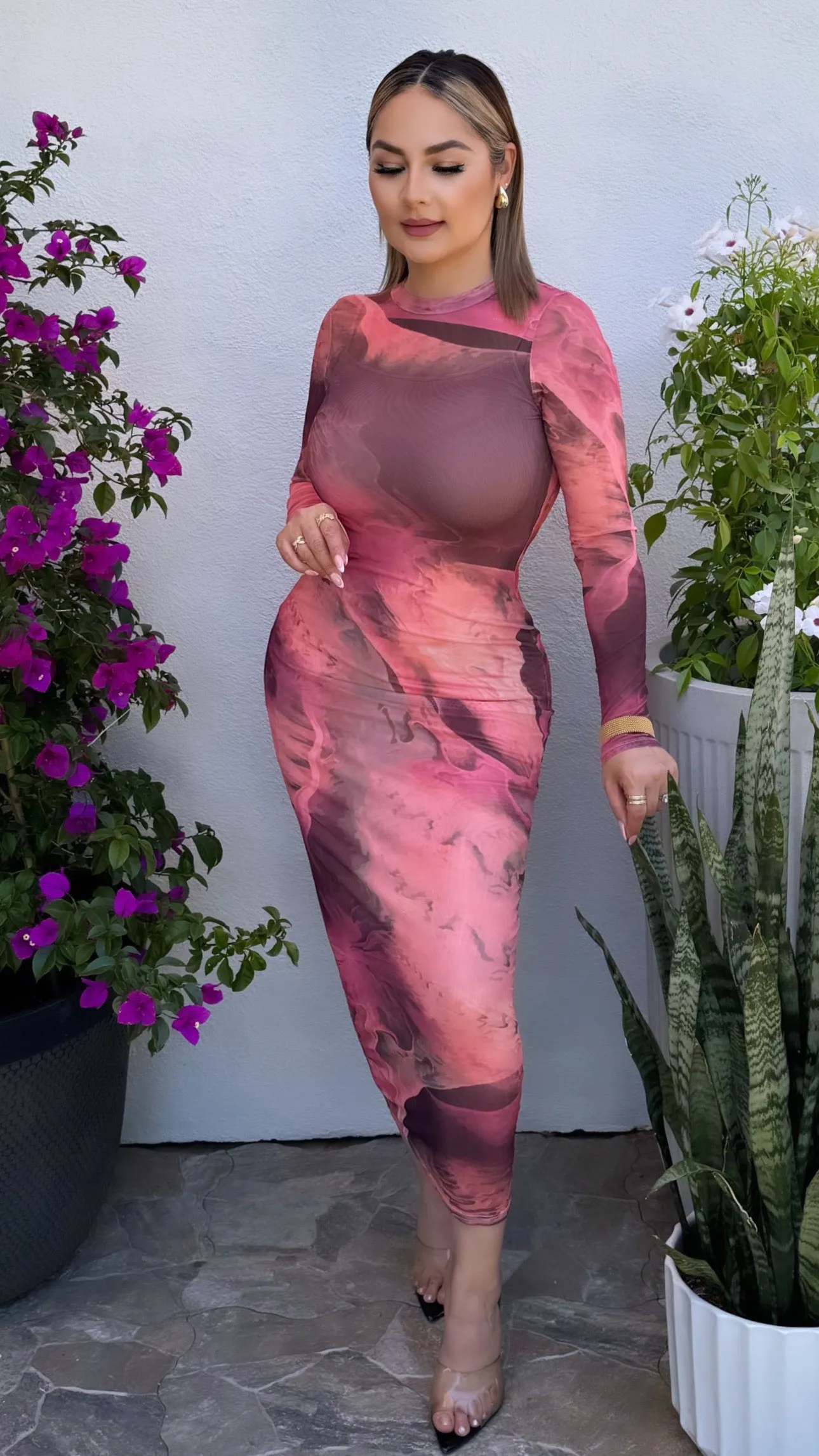 LOVED BY YOU PINK DRESS