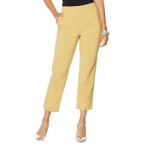 MarlaWynne Women's Plus Size Bengaline Straight Leg Pants