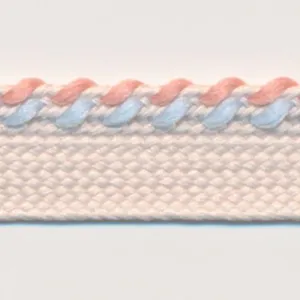 Mix Stitch Piping #28 Honey Cream & Sherbet Blue & Apricot