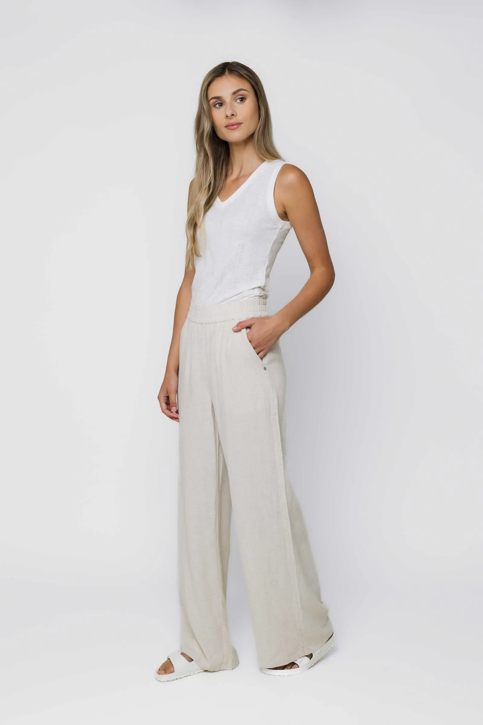 Orb Elly Wide Leg Pull On Pant
