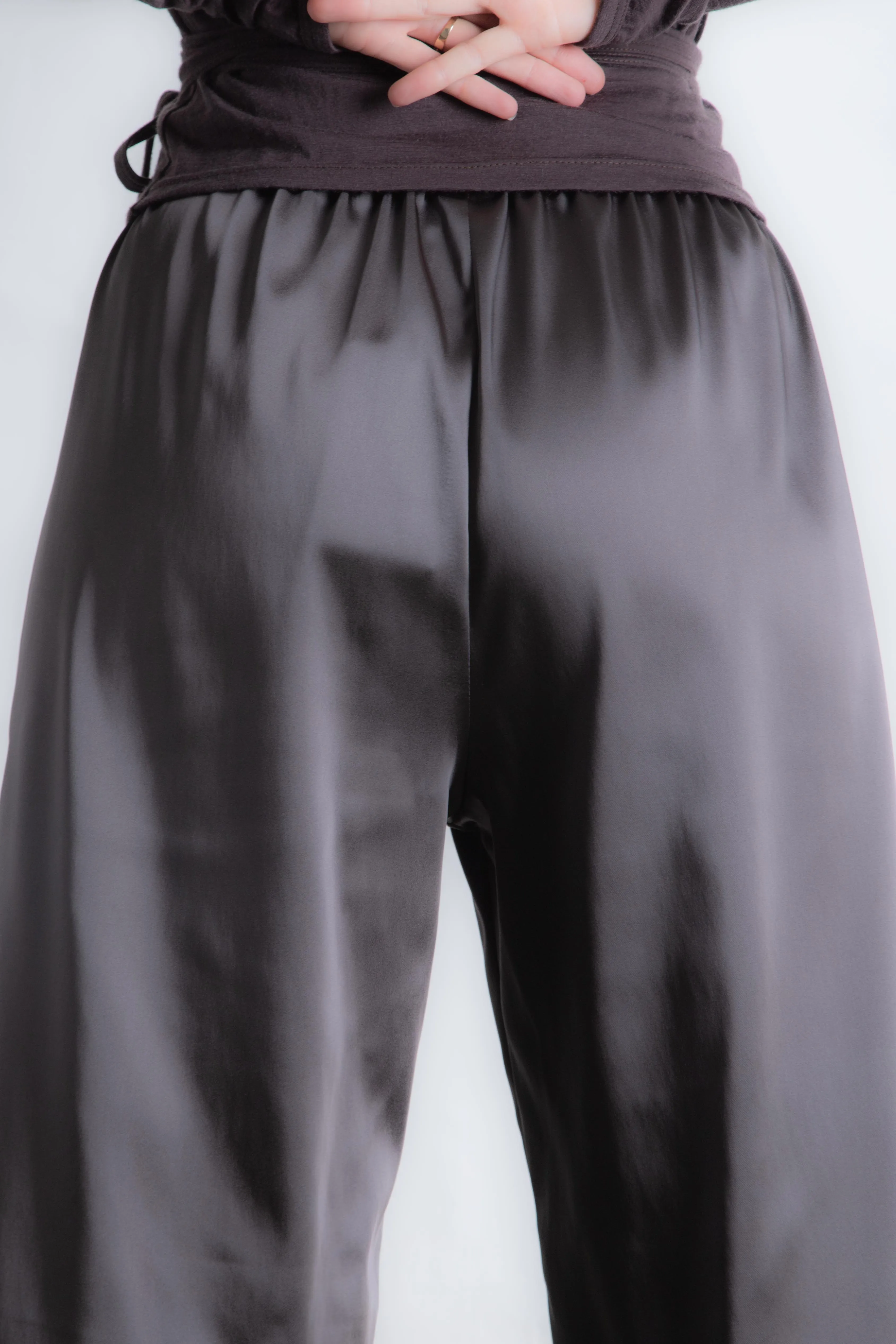 Pecchenino Satin Poolside Pant - RM Exclusive - Cocoa (PO)