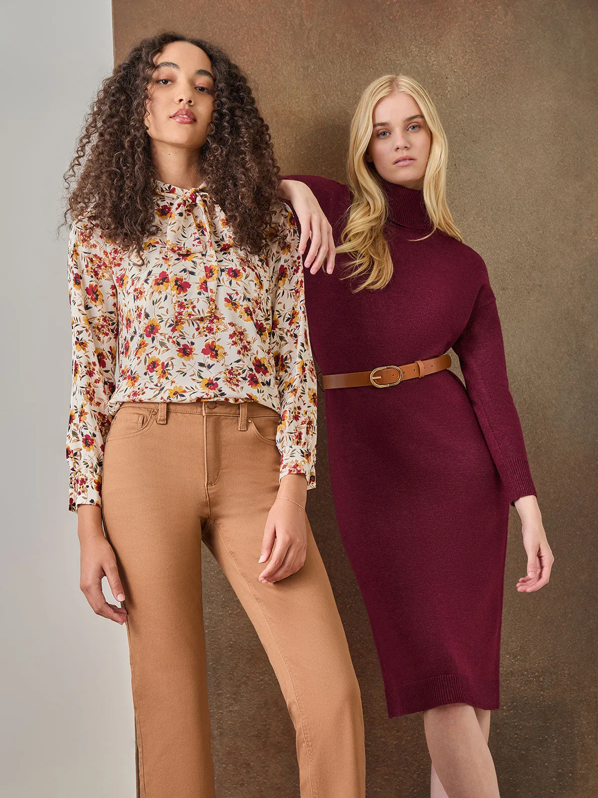 Petite Lexington Straight Leg Jeans, Caramel
