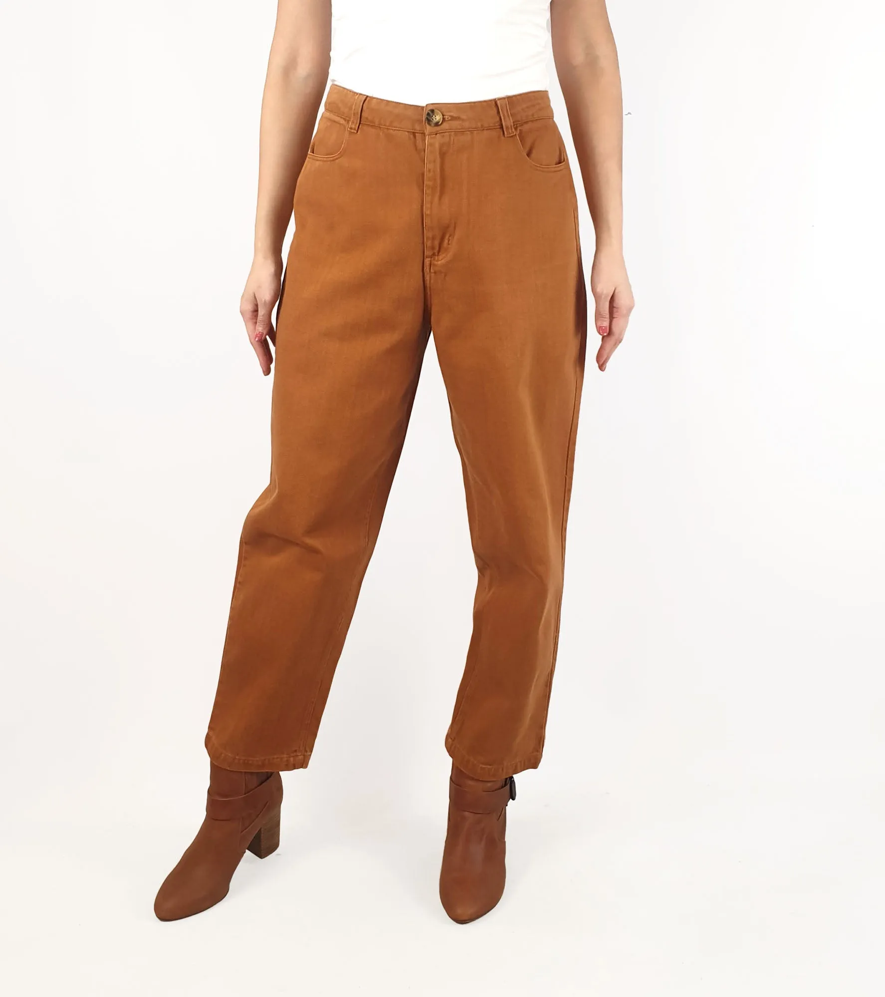 Princess Highway orangey brown straight leg pants/jeans size 10