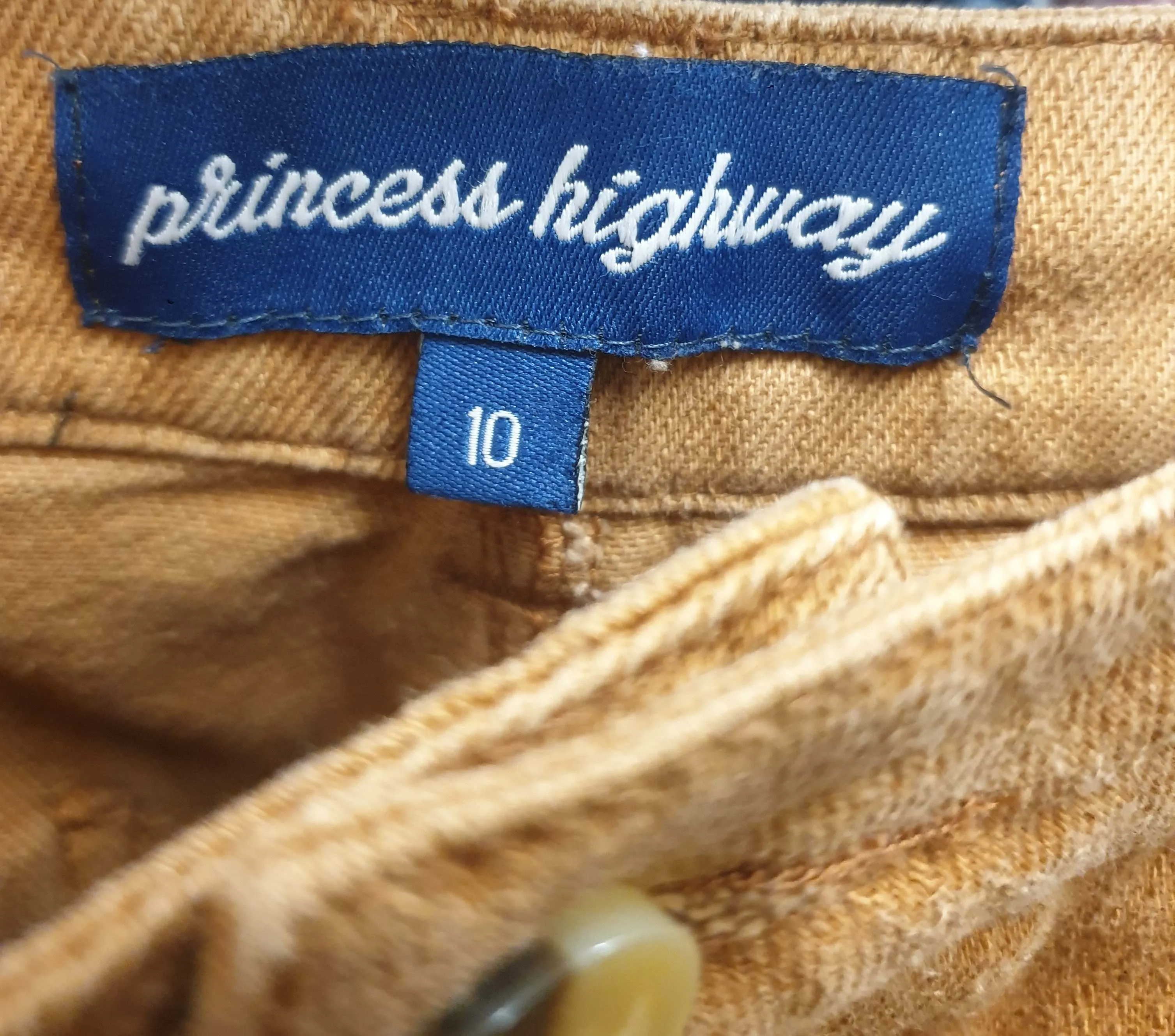 Princess Highway orangey brown straight leg pants/jeans size 10