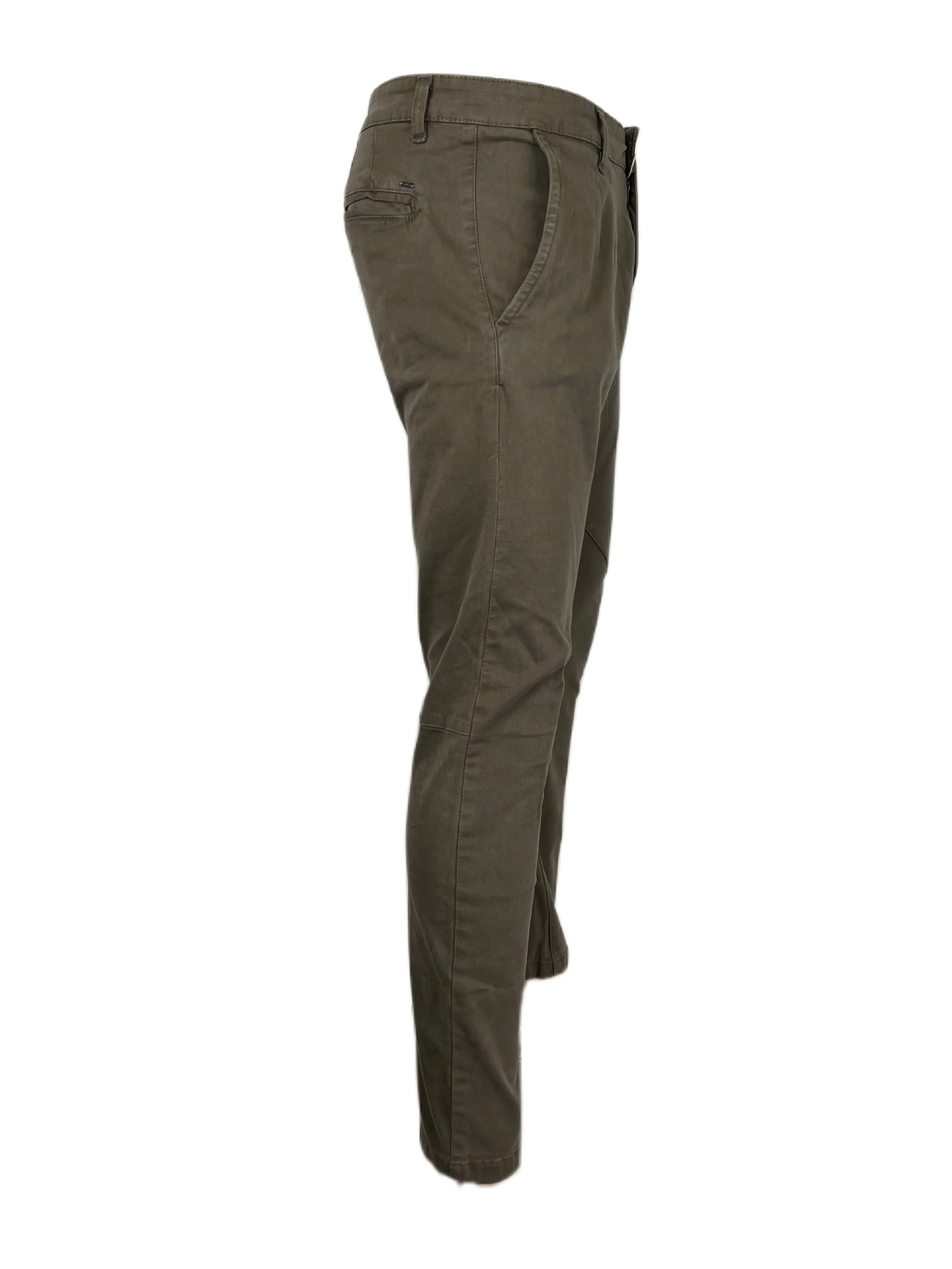TREZ Men's Brown Straight Leg Chinos Pants Sz 36 NWT