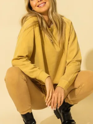 Varsity Crop Top: Honey