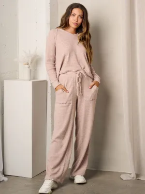 WOMEN'S POCKETS WIDE LEG PANTS
